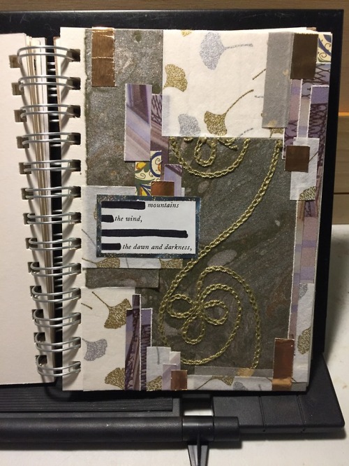 “the dawn and darkness,” art journal 2018 matls: found/collected paper and text[ima