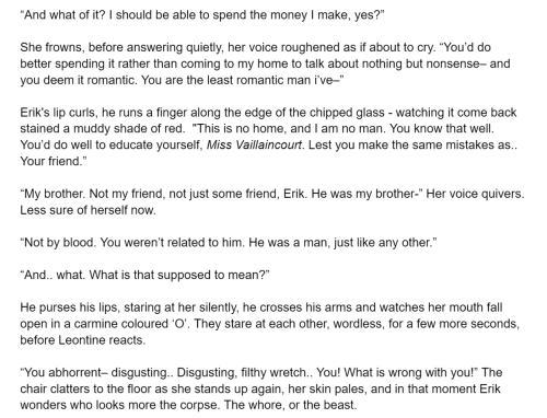 Snippet From A Wip I Visit... Sometimes. Not Fun. An Oc Thing Though.