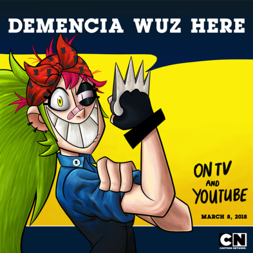 villainous-crew:  Demencia takes the spotlight in tomorrow’s brand new short! Be ready to check it out on TV and on the official Cartoon Network LA channel!