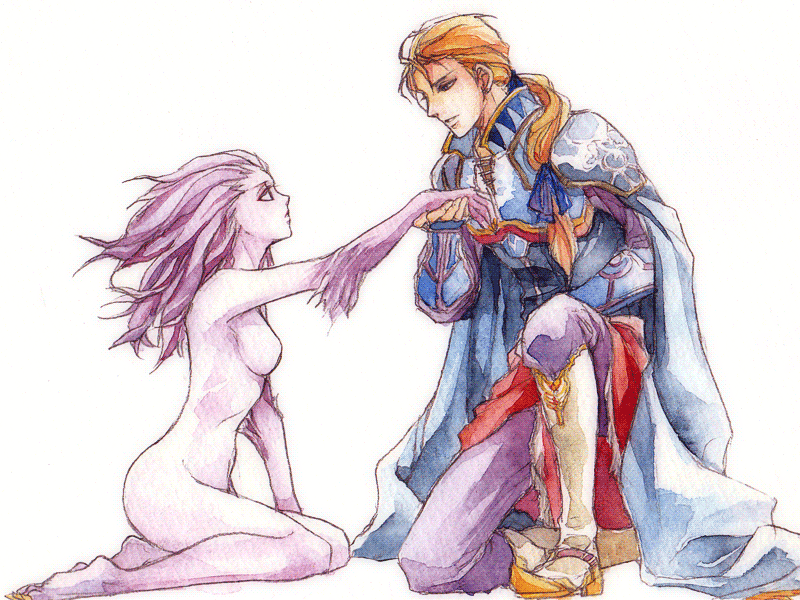 nathanielemmett:Edgar and Terra in her Esper form from Final Fantasy VI…this is