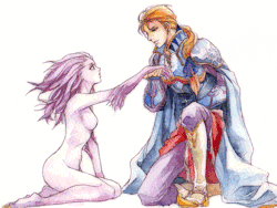 nathanielemmett:Edgar and Terra in her Esper form from Final Fantasy VI…this is really amazing.