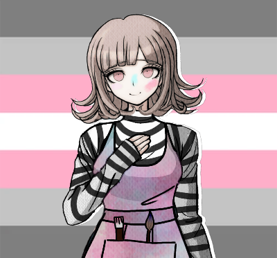 isekai-stims: Demigirl! Ultimate Artist Chiaki Nanami stimboard. (Sprite edit is by @/starry-danganr