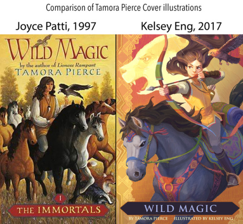 kelseyeng:I’m actually a huge fan of Joyce Patti’s original illustrations for Tamora Pierce’s books 