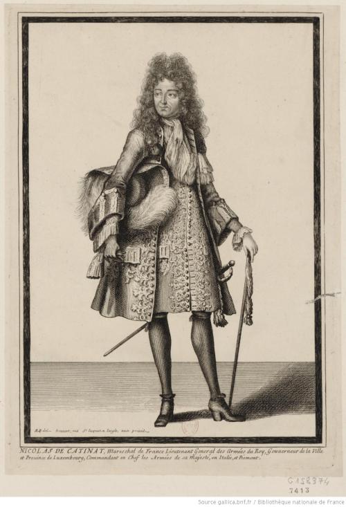 Portrait de Nicolas de Catinat (1637-1712) Marshal of France by Robert Bonnart, 18th century