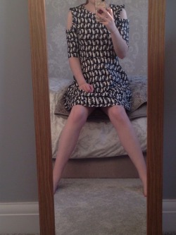 kittenanddaddytime:  I hope daddy likes my new dress and drynites 