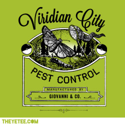 theyetee:  Viridian City Pest ControlSafari Zoneby Marc Junkerป each on 03/04 only at The Yetee 