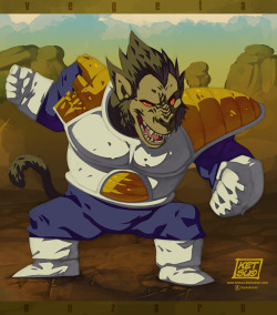 ketsuotategami:  Vegeta Oozaru by KetsuoTategami