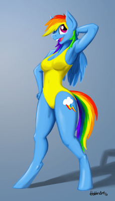 hobbs-art:  Rainbow Dash is Done!This took forever. But it its a promising style, and i hope to refine it more. 