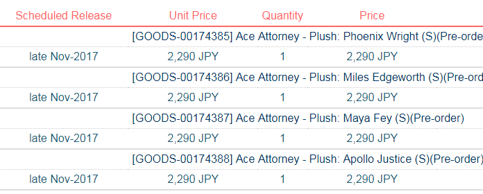 ramzaes: in case you havent heard the news, there are official plushes for Ace Attorney!And