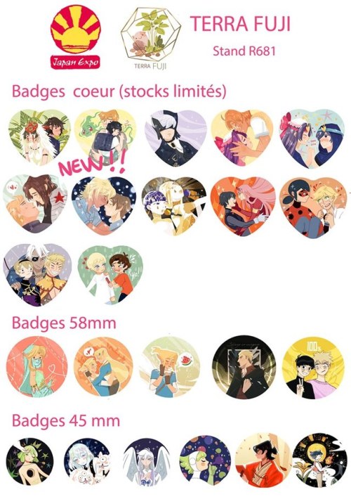 Japan Expo is Thursday wouhou ! Here is what we will have at our Stand Terra Fuji ! :) You can find 