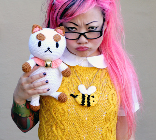 Free Crochet Patterns: Puppycat Plush & Bee Costume Pieces by Twinkie Chancables & purls on 