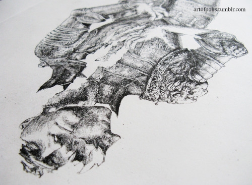 artofpolis:New intaglio graphic in progress, by Paulina Sieczkowska.