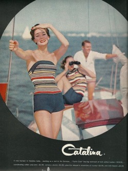 theniftyfifties:  Catalina swimwear advertisement,