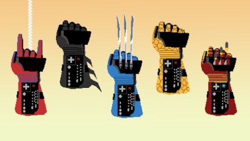 XXX it8bit:  Power Glove Love Prints for Spider-man, Batman, Wolverine, The photo