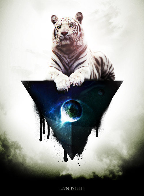 tiger, triangle, eye, illuminati | via Tumblr on @weheartit.com - http://whrt.it/ZO0gON