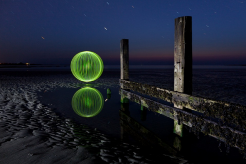 LIGHT PAINTING - Painted Neon Lights in Landscapes Without computer editing, photographer David Gill