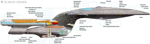 startrekships:Galaxy-class cutaway by Ex Astris Scientia 