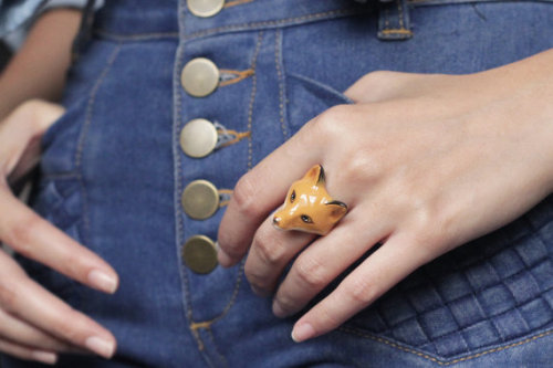 lesstalkmoreillustration: Handmade Enamel Animal Rings by Goodafternine On Etsy   *More Things & Stuff    