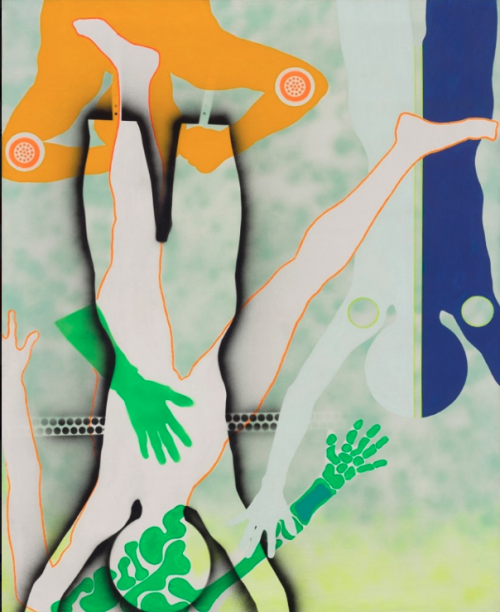 alanspazzaliartist: Kiki Kogelnik (1935-1997), Cold Passage, 1964, Oil and acrylic on canvas