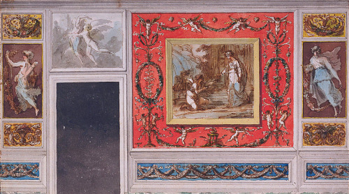 Felice Giani (Italian; 1758–1823)Design for Wall Decoration, Pompeiian Room, Palazzo Altieri, Rome17