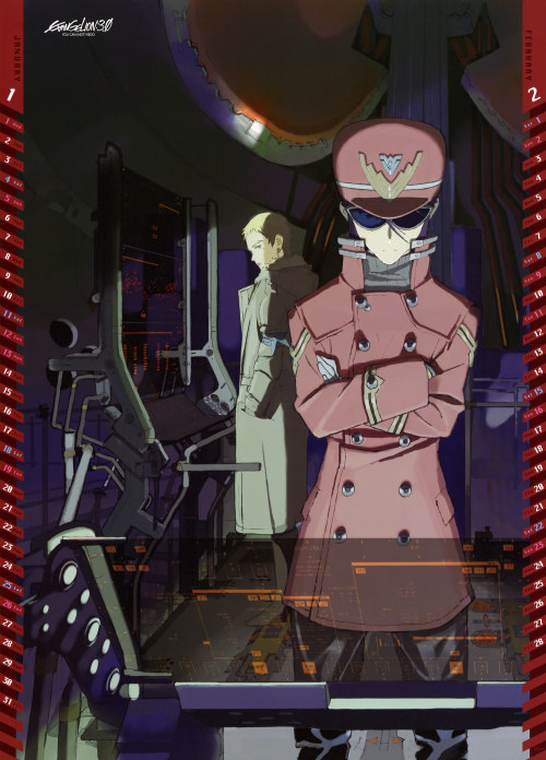 evange1ion:  From the Official Evangelion 2014 Calendar!  