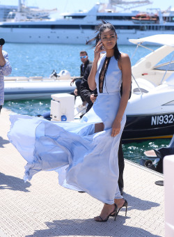 celebritiesofcolor:  Chanel Iman out in Cannes