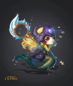 weagueofwegends:  Nami Chibi by DavidPan 