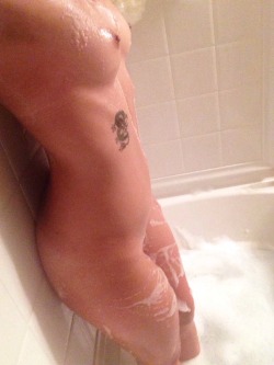 hornybleh:  soapy body ft. my new tat (it’s