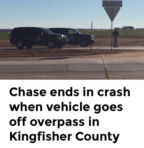 ON MY ROADTRIP TODAY I DROVE PAST THE SCENE OF THIS ACCIDENT WHERE A MAN HAD RAN FROM POLICE WITH SPEEDS IN EXCESS OF 100 MPH AND DROVE HIMSELF OFF OF A BRIDGE AND DIED. THERE WERE POLICE EVERYWHERE,ALOT OF THEM! THEY HAD THE HIGHWAY NARROWED DOWN TO