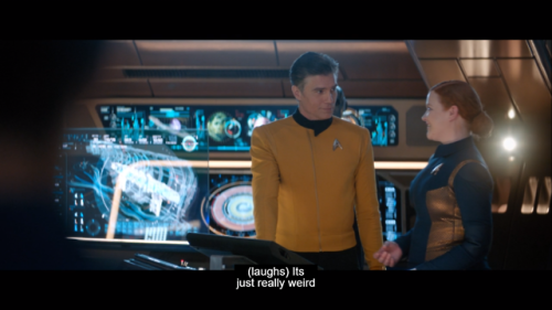 deannatroibolton:Tilly embarrassing the entire bridge crew in front of Pike was the cutest damn thin