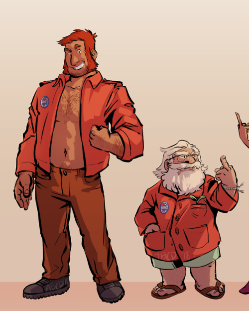 I’ve been wanting to draw some cool outfits for the IPRE crew for a while, thinking what if their ja