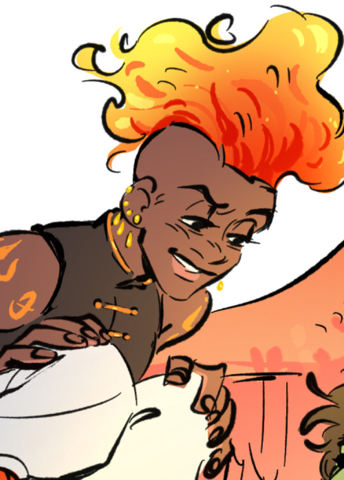 close up screenshot of ayda's face from the illustration. END ID. 