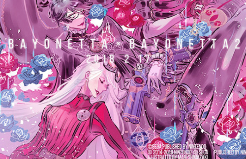 dailybayonetta: Bayonetta and Jeanne + official art (updated)