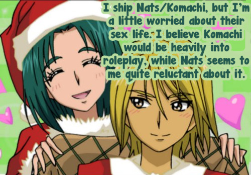 I ship Nats/Komachi, but I&rsquo;m a little worried about their sex life. I believe Komachi woul