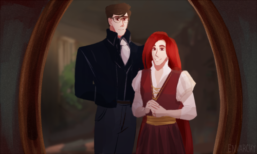  (tangled AU) roman redraws