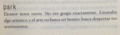 hachedesilencio:  —Eleanor & Park Rainbow Rowell