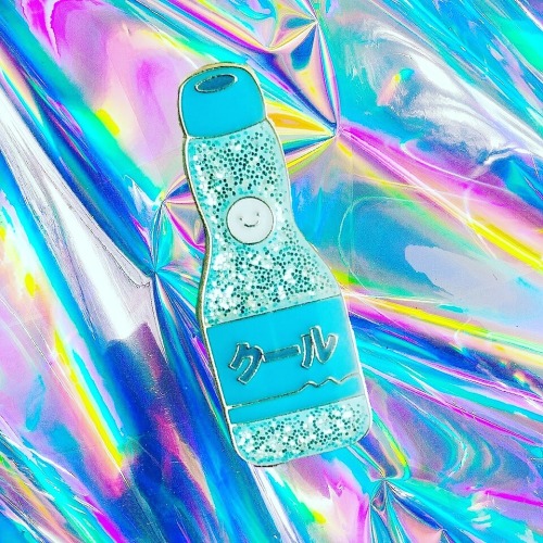 Ramune bottle pin $7 http://kawaiikollective.bigcartel.com/product/ramune-bottle-pin-pre-order