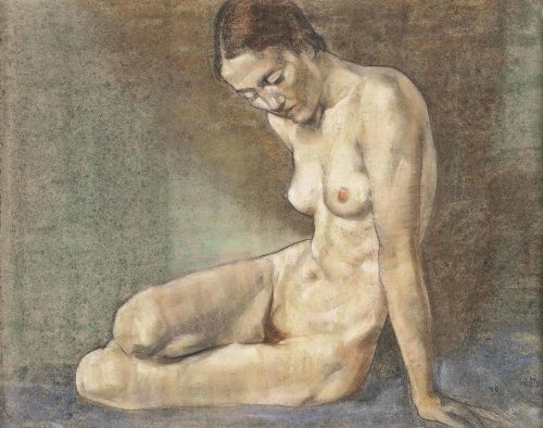 fragrantblossoms: Austin Osman Spare (1886-1956)Nude, Charlotte Newman