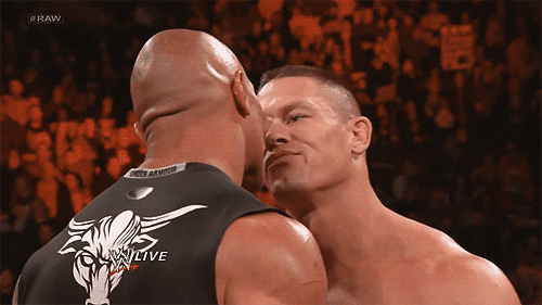 tate-duncan-wilson:  WWE Raw - "prelude to Rock vs Cena II"  Cena heel