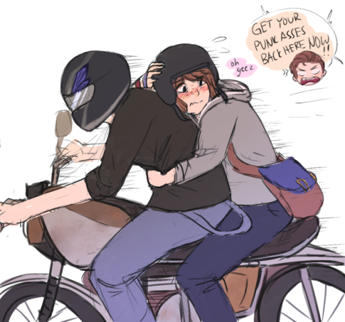 If Chloe had a junky old motorbike instead of her truck… :0 Bonus: