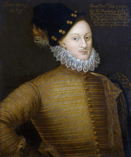 Portrait of Edward de Vere, Earl of Oxford, 1575 