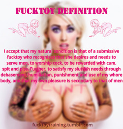 fucktoytraining:  This is the Fucktoy Definition