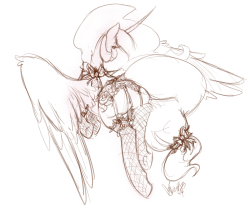 Stream freebie for Huebris &gt;w&lt; Celestia in some frilly lingerie~ &lt;3 (I&rsquo;m on a roll tonight o3o)