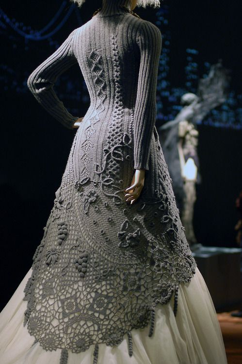 justinlovewithberni:  Knitted/crocheted dress by Jean Paul Gaultier.