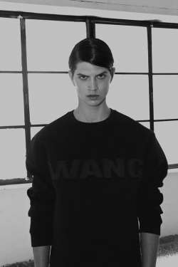 strangeforeignbeauty:  Thimios Karagiannis | Alexander Wang x H&amp;M | Photographed by Yannis Tzannis for Chasseur Magazine 