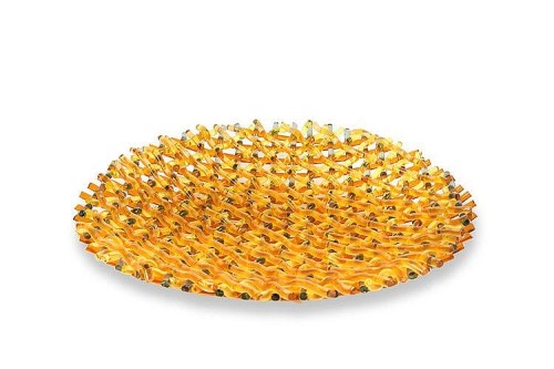 Enzo Mari, glass plate, 1991. Danese pour Murano