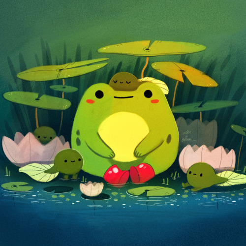 Happy Frog Family