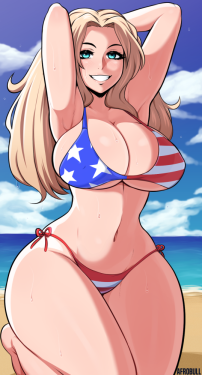 afrobull: Commission for TylerV on patreon happy ‘murrica day everyone! Patreon Happy July 4th for a