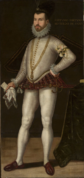history-of-fashion:ab. 1580s Unknown artist - Portrait of Bertoldo Pazzi  (National Museum, Warsaw)  