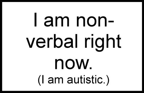 autisticadvocacy:  aroaceobiwan:Both a friend of mine and I have had partial non-verbal days recently. I had forgotten how frustrating they can be, especially the people around you don’t know what’s going on and you’re not sure how to communicate